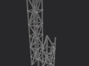 rusty truss beams 3D Model