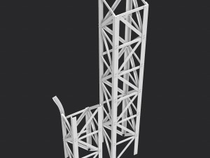 rusty truss beams 3D Model