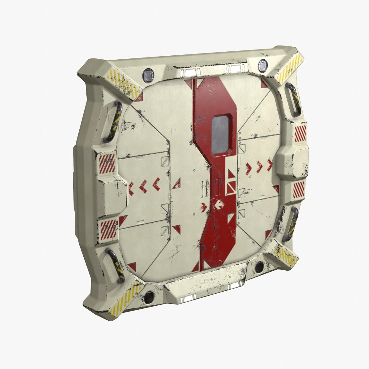 sci-fi bulkhead door 3D Model .c4d .max .obj .3ds .fbx .stl .blend 