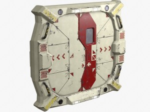 sci-fi bulkhead door Model 3D