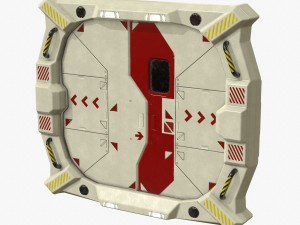 sci-fi bulkhead door 3D Model