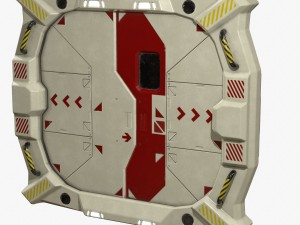 sci-fi bulkhead door 3D Model