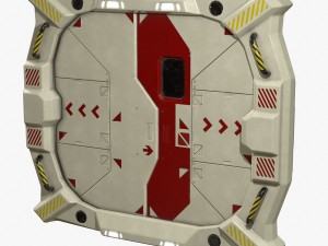 sci-fi bulkhead door 3D Model