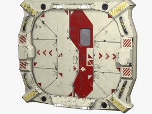 sci-fi bulkhead door 3D Model