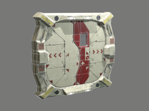 sci-fi bulkhead door 3D Model