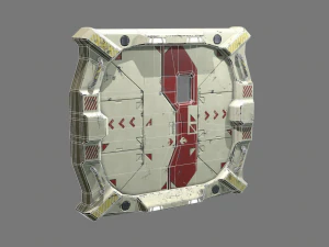 sci-fi bulkhead door 3D Model