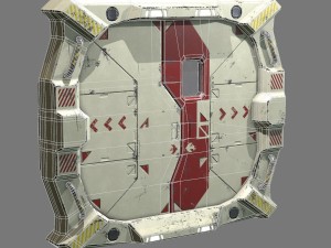 sci-fi bulkhead door 3D Model