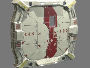 sci-fi bulkhead door 3D Model
