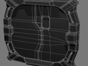 sci-fi bulkhead door 3D Model