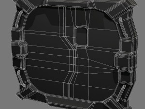 sci-fi bulkhead door 3D Model