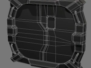 sci-fi bulkhead door 3D Model