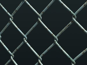 mesh link fence element Model 3D