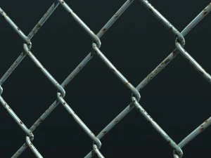 mesh link fence element 3D Model