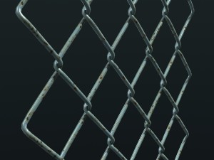 mesh link fence element Model 3D