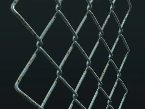 mesh link fence element 3D Model