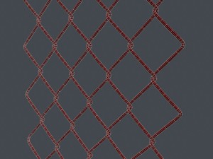 mesh link fence element Model 3D