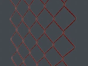mesh link fence element 3D Model