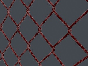 mesh link fence element Model 3D
