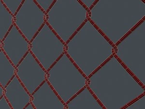 mesh link fence element 3D Model
