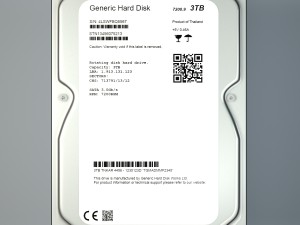 hard disk serial ata 3D 模型