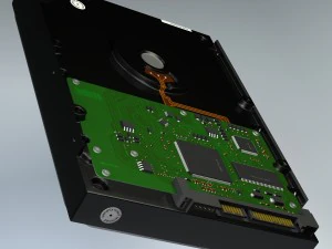 hard disk serial ata 3D Model
