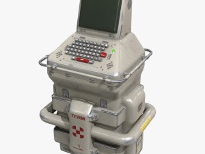 retro sci-fi console Model 3D