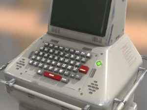 retro sci-fi console Modelo 3D