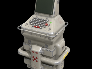 retro sci-fi console Modelo 3D