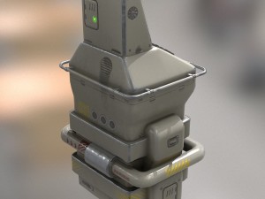 retro sci-fi console Modelo 3D
