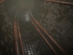 modular sewer tunnels pbr Modelo 3D