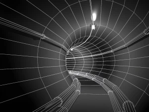 t&uacute;neis de esgoto modulares pbr Modelo 3D