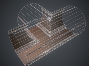 modular sewer tunnels pbr Modelo 3D