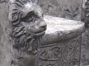 roman stone chair pbr 3D Model