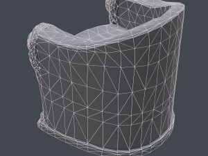 roman stone chair pbr 3D Model