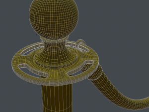 stanchion and velvet rope Modelo 3D
