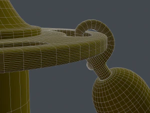 stanchion and velvet rope 3D Model