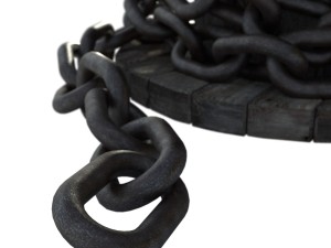 steel chain and spool pbr Modèle 3D