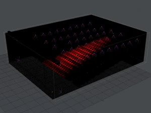 movie theater with screen 3D Model