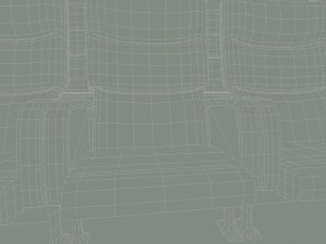 movie theater with screen 3D 모델