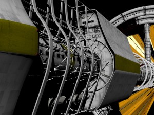 solar sail ship Modelo 3D