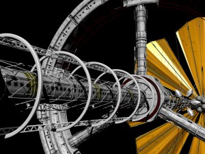 solar sail ship Modelo 3D