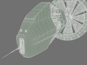 solar sail ship Modelo 3D