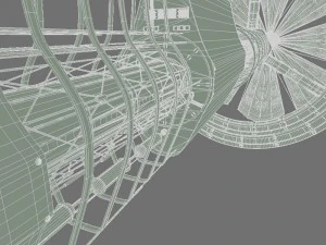 solar sail ship 3D Model