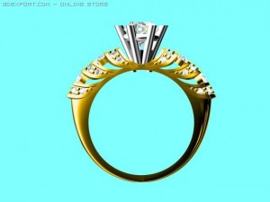 engagement ring 3D Model