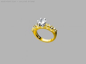 engagement ring 3D Model