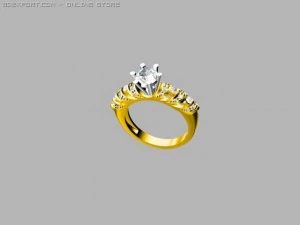 engagement ring 3D Model