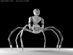 spider robot Modello 3D
