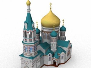 russian church 3D Модель