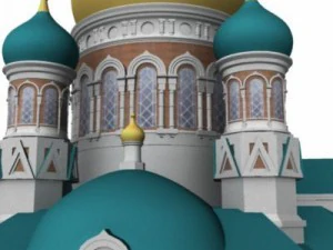 igreja russa Modelo 3D