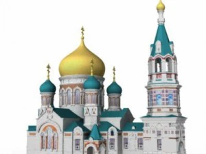 igreja russa Modelo 3D